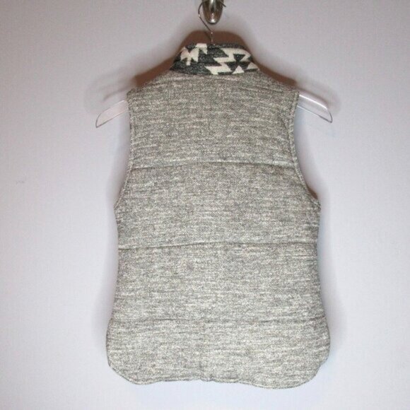 Anthropologie Skies Are Blue Aztec Print Puffer Vest Size XS Geometric Cabincore - Picture 11 of 16